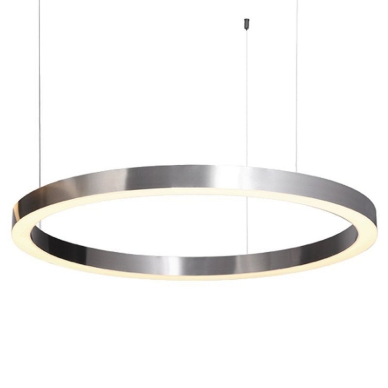 Lampa wisząca srebrny ring LED 62W 5890 lm 3000K CIRCLE 120 ST-8848-120 NICKEL Step into Design