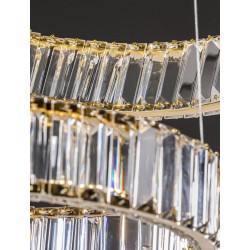 Lampa wisząca kryształowa złota ring LED BAUTA LE42676 Luces Exclusivas