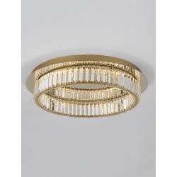 Lampa plafon kryształowy złoty ring LED BAUTA LE42679 Luces Exclusivas