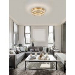 Lampa plafon kryształowy złoty ring LED BAUTA LE42679 Luces Exclusivas