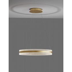 Lampa wisząca złoty ring fi60 LED 75 W, 2947 lm, 3000 K COLIMA LE42753 Luces Exclusivas
