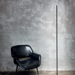 Lampa podłogowa minimalistyczna czarna linia Yoko 258904 Ideal Lux