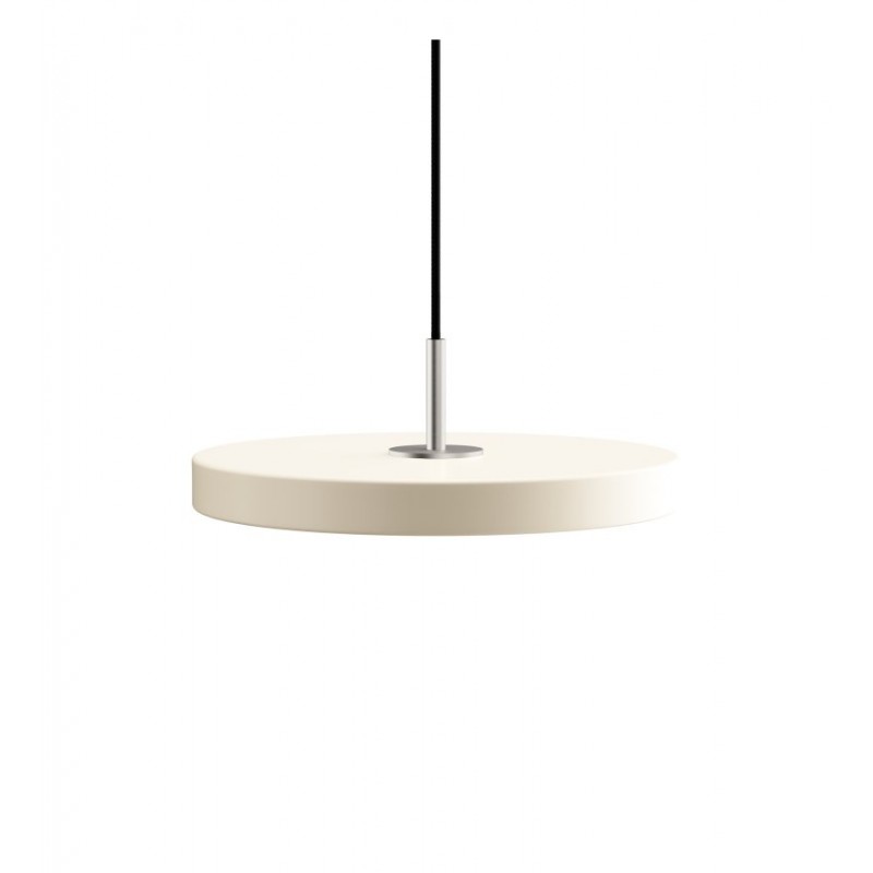 Lampa wisząca skandynawska FI31 ASTERIA MINI perłowa biel stalowy dekor UMAGE