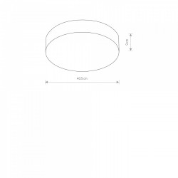 Plafon nowoczesny biały ARENA LED 10185 Nowodvorski