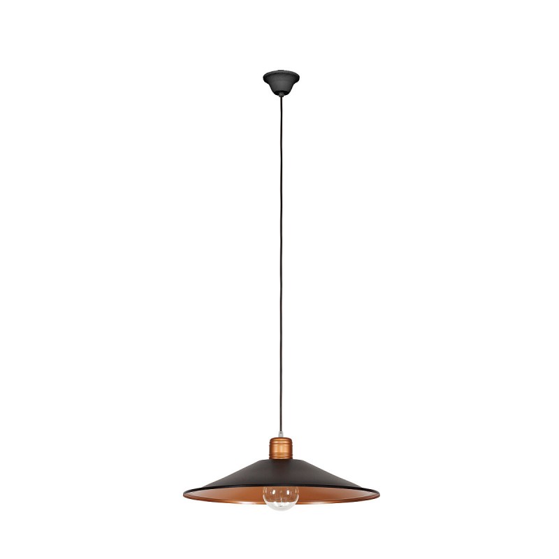 Lampa wisząca industrialna czekoladowa GARRET I M 1x60W