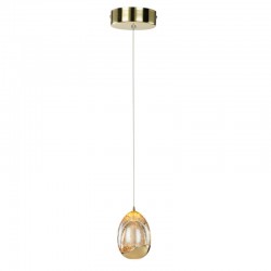 Lampa wisząca dekoracyjna złota LED 4,8W 290lm 3000K HUELTO PND-22112132-1A-CHPN ITALUX