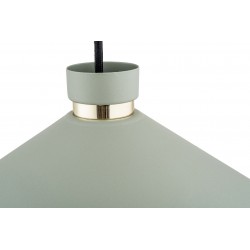 Lampa wisząca industrialna zielona z mosiężnymi elementami NASHVILLE 4694 Argon