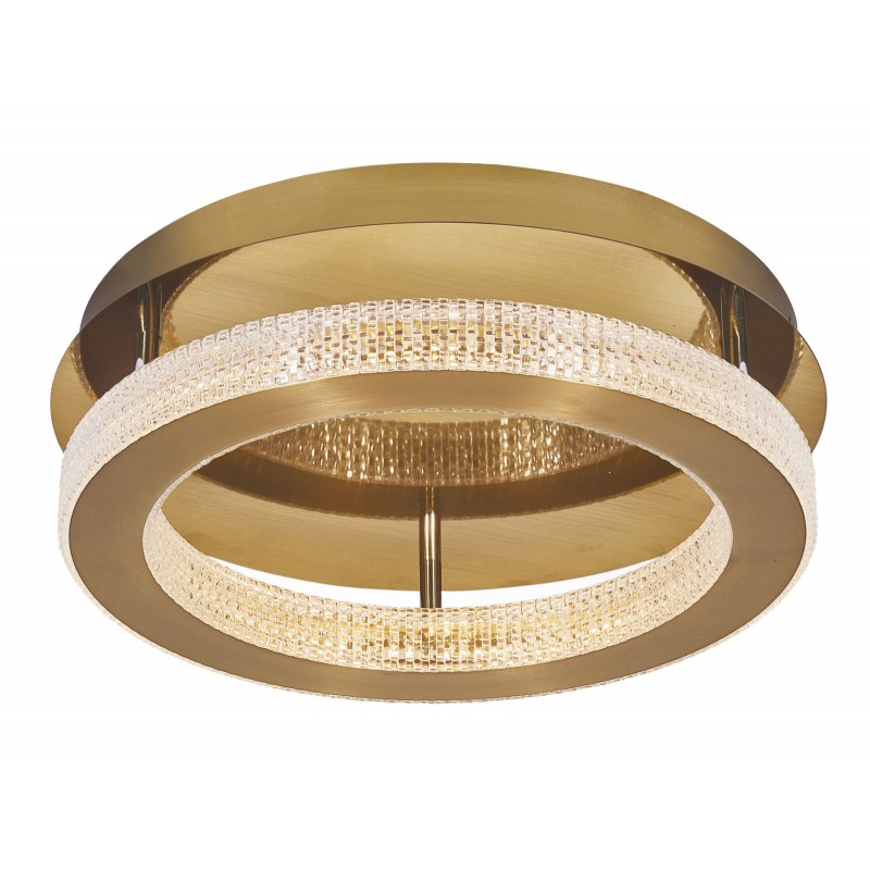 Plafon nowoczesny kryształ mosiądz złoty LED  MONTT 40W 2139lm 3000K LE41701 Luces Exclusivas