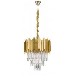 Lampa wisząca kryształowa złota glamour CAMPANA LE42286 Luces Exclusivas