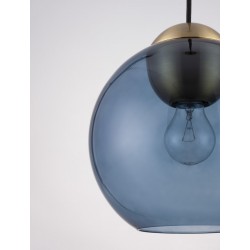 Lampa wisząca klosz szklany niebieski BALMI LE43411Luces Exclusivas