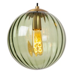 Lampa wisząca zielona szklana kula fi25 MONSARAZ 45493/30/33