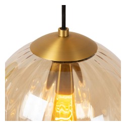 Lampa wisząca bursztynowa kula fi25 MONSARAZ 45493/30/62