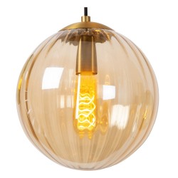 Lampa wisząca bursztynowa kula fi25 MONSARAZ 45493/30/62