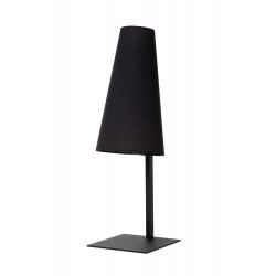 Lampa stołowa czarna nowoczesna abażur GREGORY 30595/81/30 Lucide