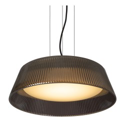 Lampa wisząca ryflowane szkło dymione VIXI 25415/45/65