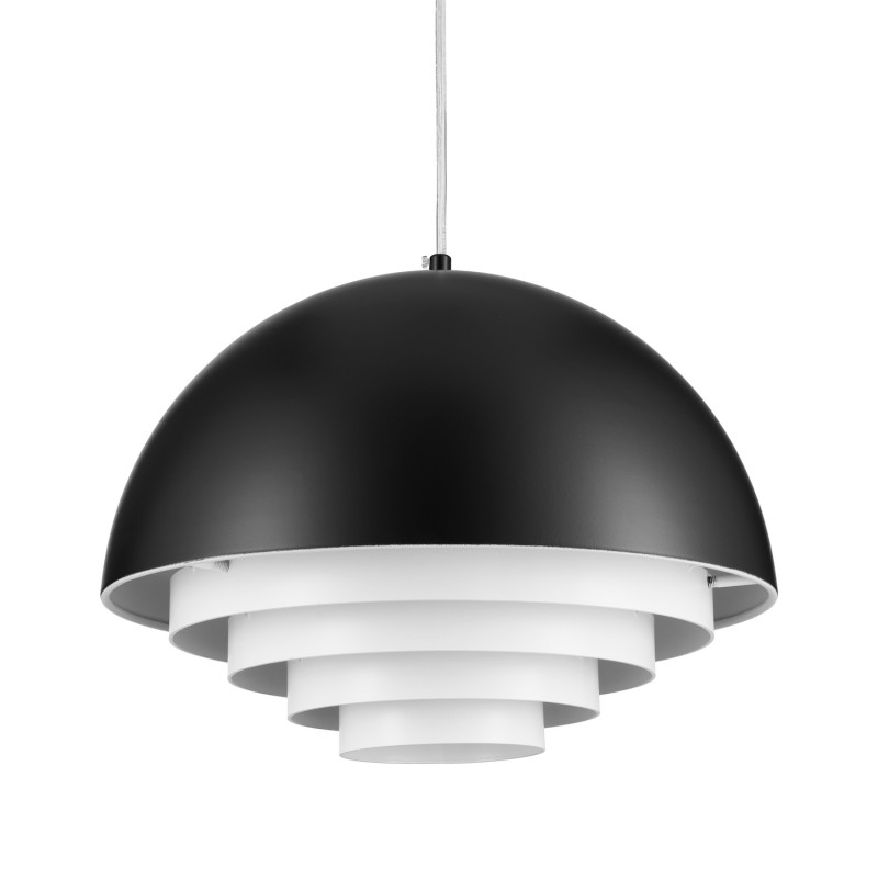 Lampa wisząca designerska czarna DIVERSO fi40 ST-10055P black matt SID