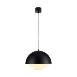Lampa wisząca designerska czarna DIVERSO fi40 ST-10055P black matt SID