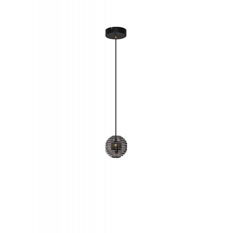 Lampa wisząca kula szklana ryflowana LED 13W 3000K SECO LE44232 LUCES EXCLUSIVAS