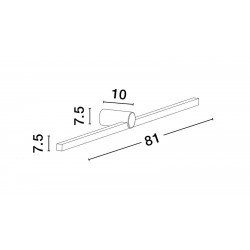 Kinkiet łazienkowy IP54 LED 17W 3000K biały RAFAEL LE44421 LUCES EXCLUSIVAS